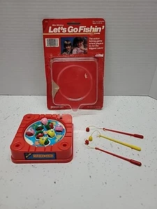 1979 Pressman Mini Windup Let's Go Fishin' Game #57 - Complete & Working - Picture 1 of 10