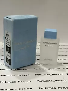 Dolce & Gabbana Light Blue Women Perfume Edt Mini Splash 4.5 ML With Box Fresh - Picture 1 of 4