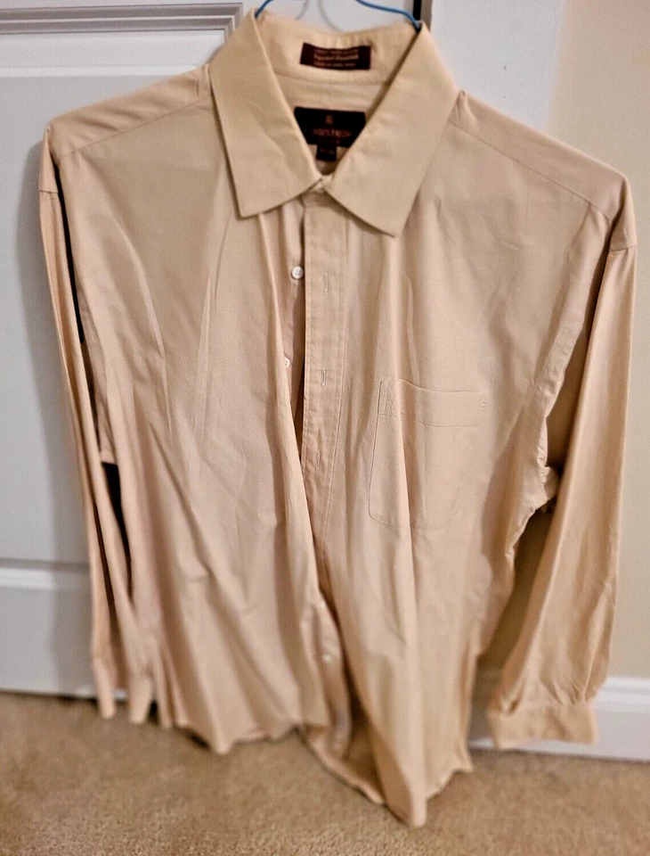 CAMISA DE VESTIR CLÁSICA RELAJADA NORDSTROM 100% ALGODÓN Importada Broadcloth 15 1/2-34 Foto 1 de 1