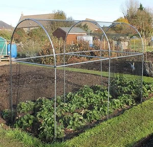 Fruit Vegetable Garden Cage With Netting Tall Domed Aluminium - Various Sizes - Picture 1 of 4