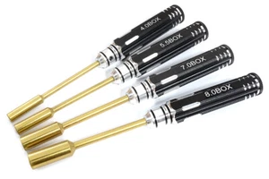 Precision-Crafted Metric Size Hex Nut Driver Set 4pcs (4, 5.5, 7 & 8mm) - Picture 1 of 1