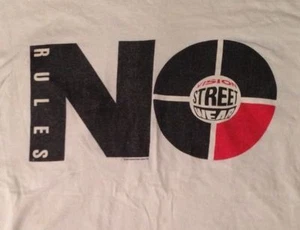 VINTAGE 1987 VISION STREET WEAR SKATEBOARD No Rules PUNK TEE T-SHIRT Size XL - Picture 1 of 5