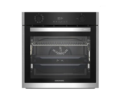 Grundig Einbaubackofen GEBM19300BMPF Backofen Pyrolyse 60cm Multifunktionsofen - Bild 1 von 4