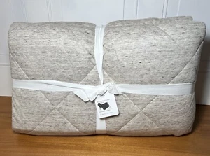 Pottery Barn Belgian Flax Linen Jersey Comforter Full/Queen Flax & 2 Euro Shams - Picture 1 of 3