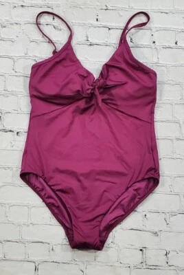 Traje de baño de una pieza Seafolly Boysenbery corbata frontal Sweetheart Maillot TALLA 14 Foto 1 de 4
