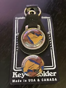 Vintage Collectible Desert Storm Key Chain and Pin Back Lapel Pin Hat Pin - Picture 1 of 3