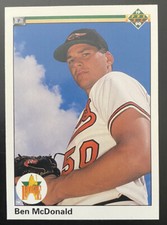 1990 Upper Deck #54 Ben McDonald Rookie Baltimore Orioles RC