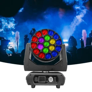 Cabezal móvil zoom lavado haz LED 19X40W RGBW DMX 4 en 1 luz de escenario ojo de abeja espectáculo DJ - Imagen 1 de 12
