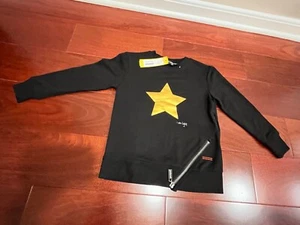 Peace Love World Dani Zipper Pullover, Black, Girls Size 6, NWT - Picture 1 of 10