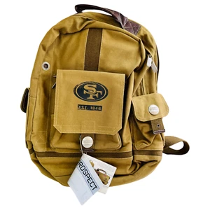 San Francisco 49ers Canvas Backapck NFL Bag Little Earth Prospect Green NWT READ - Picture 1 of 21