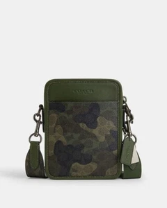 NWT COACH CW334 Sullivan Crossbody In Signature Canvas & Leather Camo Print - Picture 1 of 5