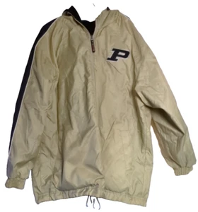 Purdue Reversible Black & Gold Hooded Reversible Colosseum Jacket - Picture 1 of 22
