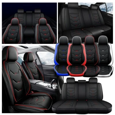 For Hyundai Car Sedan 5 Seat Cover Full Set 3D PU Leather Front Rear Cushion Pad - Imagem 1 de 4