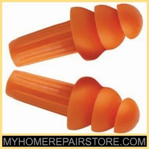 5 / $10—JACKSON SAFETY—TRIPLE-FLANGE TPE RUBBER—26 DB—UNCORDED—REUSABLE—EAR PLUG - Picture 1 of 6