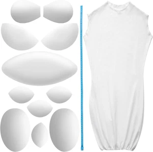 13 Pcs Pro Modular Dress Form Padding Female Body Set with Tape Measure - Picture 1 of 12