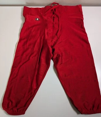 Mens Champion Spandex Red White Football Jock Compression Pants Size XXL - Изображение 1 из 4