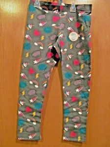 Girl's Gray UNICORNS, RAINBOWS & other ICONS~LEGGINGS~Size XL (14-16)~NEW w/tags - Picture 1 of 1