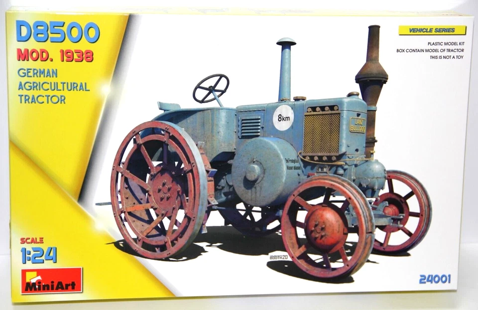 MINIART 1:24 KIT VEHICLE SERIES TRATTORE D8500 GERMAN AGRICULTURAL TRACTOR 24001 - Immagine 1 di 1