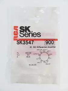 RCA SK3547 - 6V 450mW DC Differential Amplifier, NOS NTEOBS-NLA - Picture 1 of 1