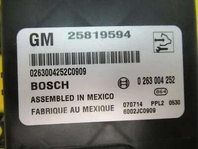 REAR PARK ASSIST COMPUTER RELAY ECM ACADIA OUTLOOK SRX CTS 06 07 08 09 25819594 - Image 1 of 4
