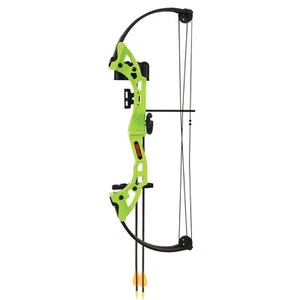 FRED BEAR ARCHERY Brave 3 - compound bow set - green, children's bow from 8 years - Picture 1 of 1