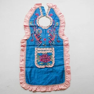 Antique Chinese Hand Embroidery Child's Bib / EP118 - Picture 1 of 9