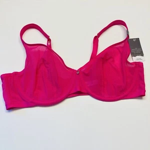 Cacique The Seriously Sexy Unlined T-Shirt Bra Underwire Size 42D Pink NEW - Picture 1 of 8