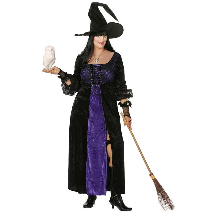 WILBERS Damen-Kostüm Hexe Violetta, lila/schwarz