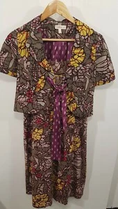 Catalyst Purple Print Dress & Jacket Sz 10 - Picture 1 of 10
