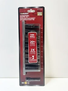 Husky Deep Metric Thin Wall 3/8" Drive 10 Piece Socket Set 8-18mm 1001357468 - Picture 1 of 3