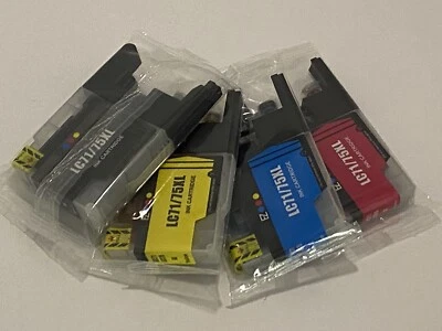 4 Pack Ink Cartridge for Brother LC-75 XL LC75 XL LC-71 XL LC71XL BMYC BYMC BCYM - Image 1 of 4