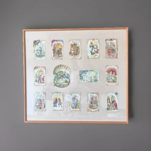 14 Chromolithographies Poulain Encadrées 1890-1920 - Foto 1 di 8