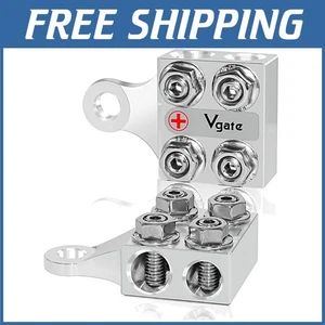 8-Way Battery Distribution Block, Bolt Down/Studs, 4/0 AWG - Picture 1 of 9