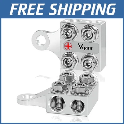 8-Way Battery Distribution Block, Bolt Down/Studs, 4/0 AWG - Image 1 of 4