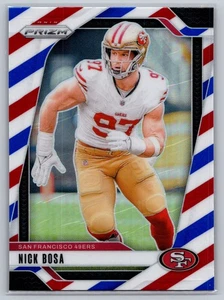 2024 Panini Prizm #254 Nick Bosa Red White and Blue - Picture 1 of 2