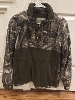 Lady Drake Youth Med. Sz 8/10 Realtree  Max 5 Camo Fleece 1/4 Zip Pullover - Image 1 of 4