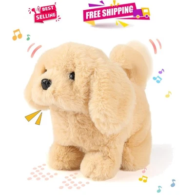 7-Inch Interactive Walking Golden Retriever Toy for Toddlers - Woofing Fun! - Image 1 of 4
