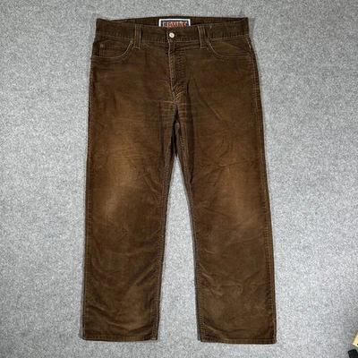 Pantalones Levis Low Sueltos 549 Marrón Pana Para Hombre 36x30 Retro Cordones Marrón Foto 1 de 4