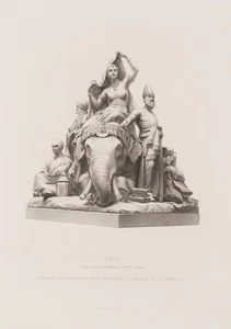 R. ARTLETT (1807-1873), Alegoría Asia - Albert Memorial, puntiagudo. Historicismo - Imagen 1 de 5