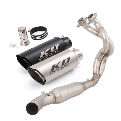 Z650 For Kawasaki Ninja 650 23-25 Full System Black Muffler Exhaust Header Pipe - Image 1 of 4