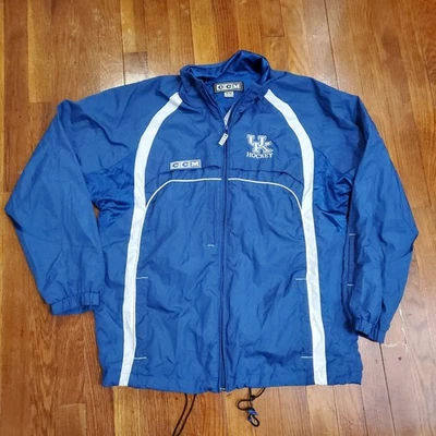 Chaqueta cortavientos Kentucky Wildcats para hombre azul medio CCM NCAA hockey cremallera completa Foto 1 de 4