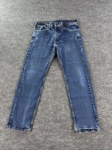 Jeans Levis 505 Hombre 33x30 Azul Denim Relajado Pierna Recta Clásico Informal Premium - Imagen 1 de 16
