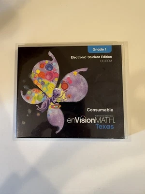 enVision Math Texas Grade 1 Electronic Student Edition Textbook PC Software CD - Image 1 of 3