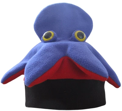 Disfraz de pulpo sombrero púrpura rojo polar talla adulto Tommy Art de Grandoe HALLOWEEN Foto 1 de 4