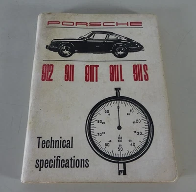 Datos Técnicos Porsche 912 / 911 / 911T / 911L / 911S de 12/1967 - Imagen 1 de 4