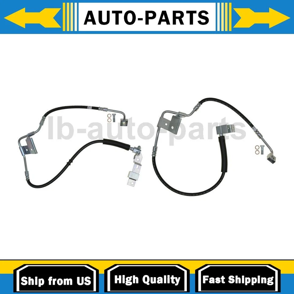 Para Dodge Ram 2500 2000 2001 5,9 L 4x4 línea de manguera de freno delantero 2x se adapta Foto 1 de 4