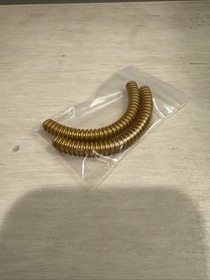 LEGO Bionicle Brutaka Pearl Gold Ribbed Hose 11L Flexible Tube Lot of 2 Genuine