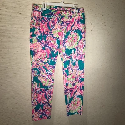 Lilly Pulitzer pants.  Pretty flowers Size 12. Stretch. - Image 1 of 2