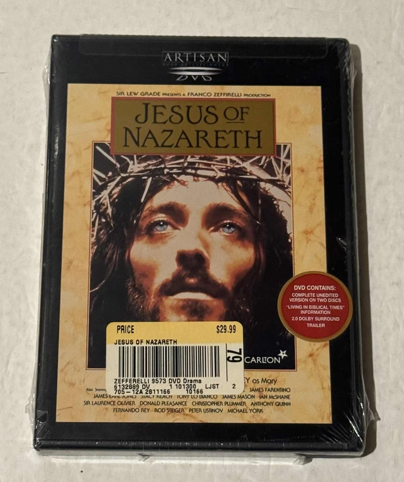 1pc Jesus of Nazareth (1977) 2 Disc DVD Robert Powell