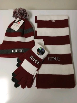 Conjunto de bufanda y guante gorro universitario IUPUC nuevo Foto 1 de 3